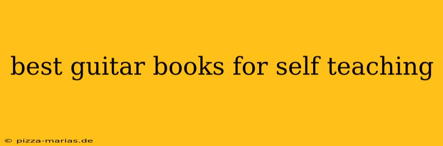 best guitar books for self teaching