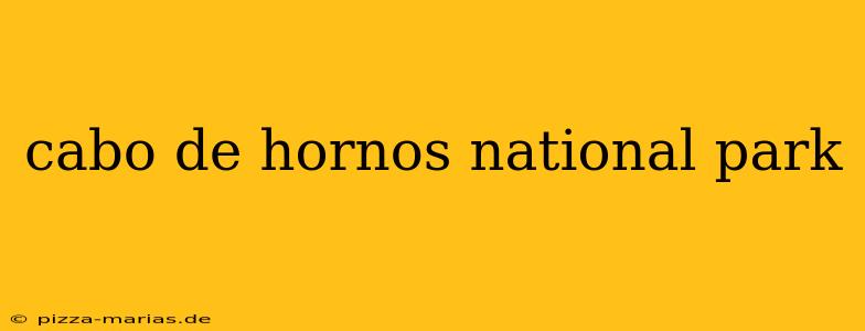 cabo de hornos national park