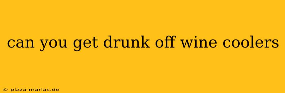 can you get drunk off wine coolers