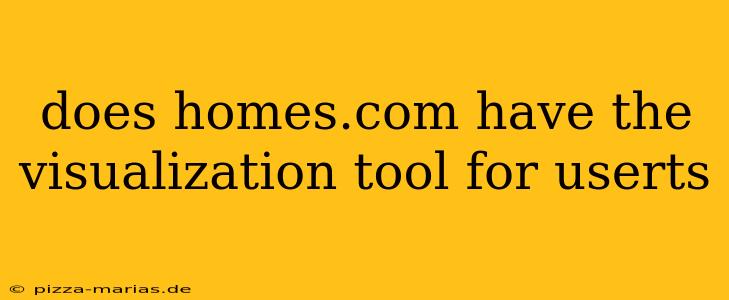 does homes.com have the visualization tool for userts