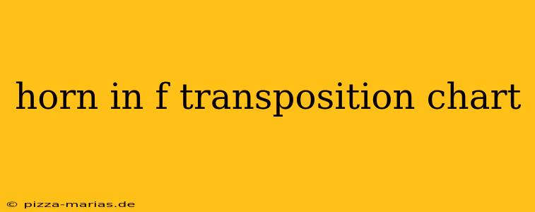 horn in f transposition chart