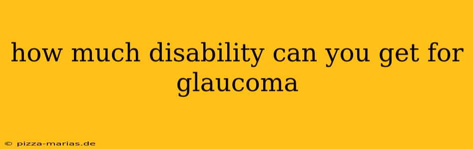 how much disability can you get for glaucoma