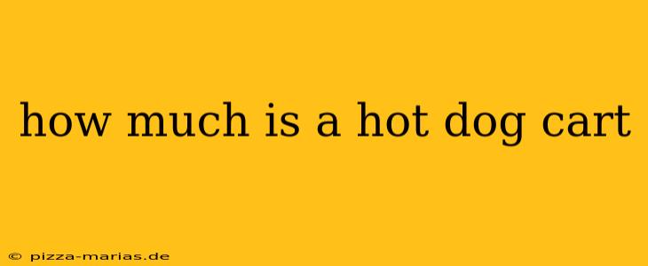 how much is a hot dog cart
