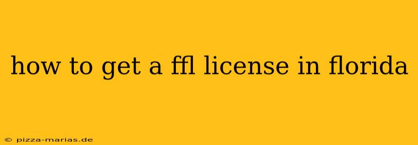 how to get a ffl license in florida