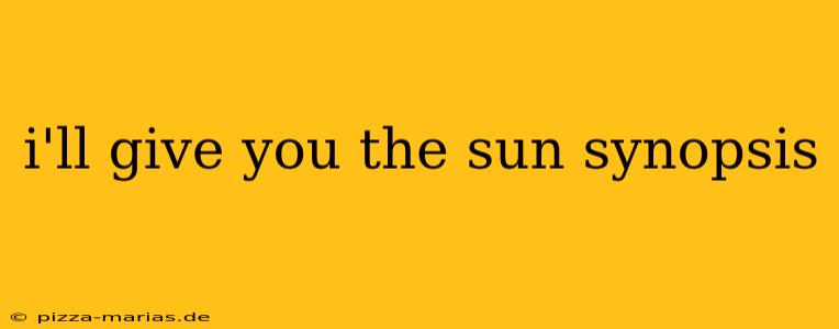 i'll give you the sun synopsis
