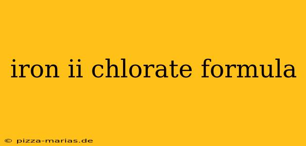 iron ii chlorate formula