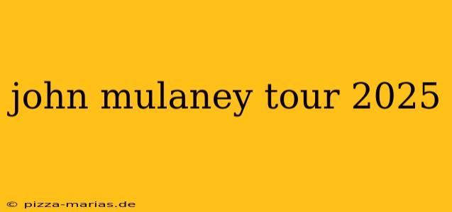 john mulaney tour 2025