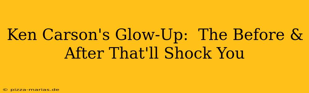 Ken Carson's Glow-Up:  The Before & After That'll Shock You