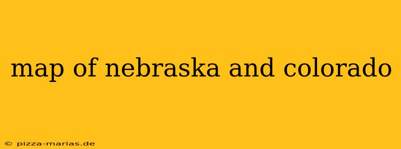 map of nebraska and colorado