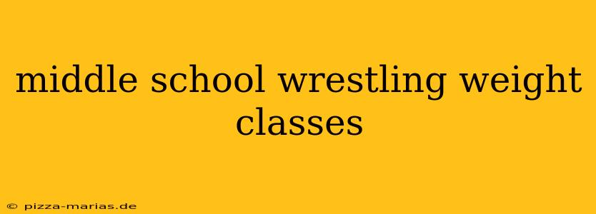 middle school wrestling weight classes