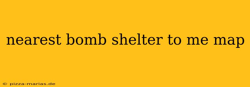 nearest bomb shelter to me map