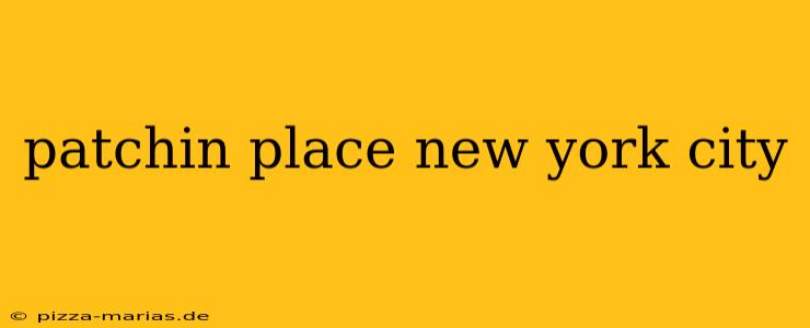 patchin place new york city