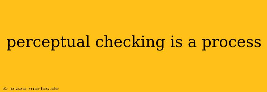 perceptual checking is a process