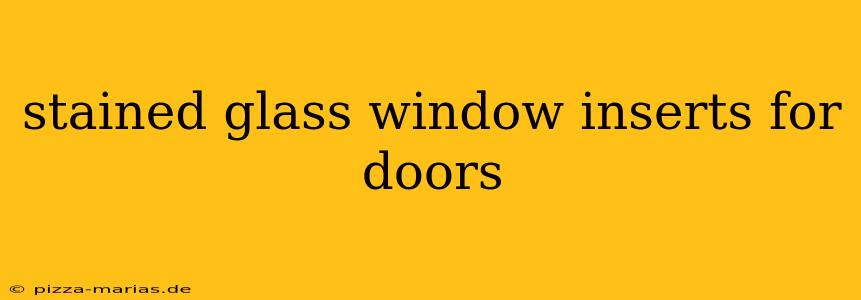 stained glass window inserts for doors