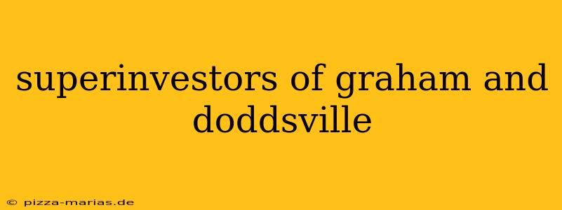 superinvestors of graham and doddsville
