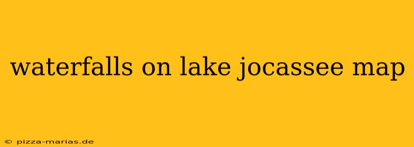waterfalls on lake jocassee map