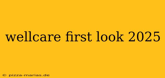 wellcare first look 2025