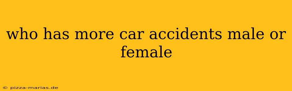 who has more car accidents male or female